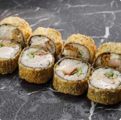 Ролл Унаги Кани темпура