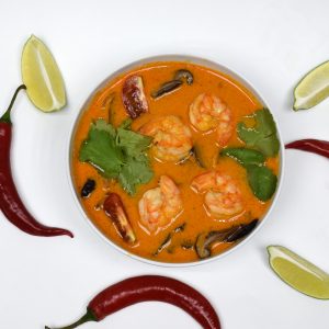 Том Ям с креветками (слабо остро)