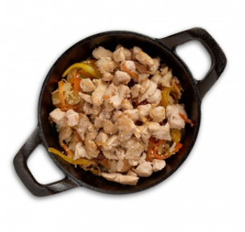 Овощи с курицей