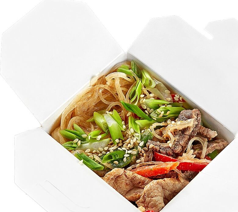 Wok Фунчоза 3 мяса