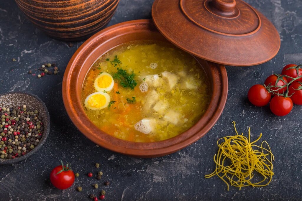 Лапша с курицей
