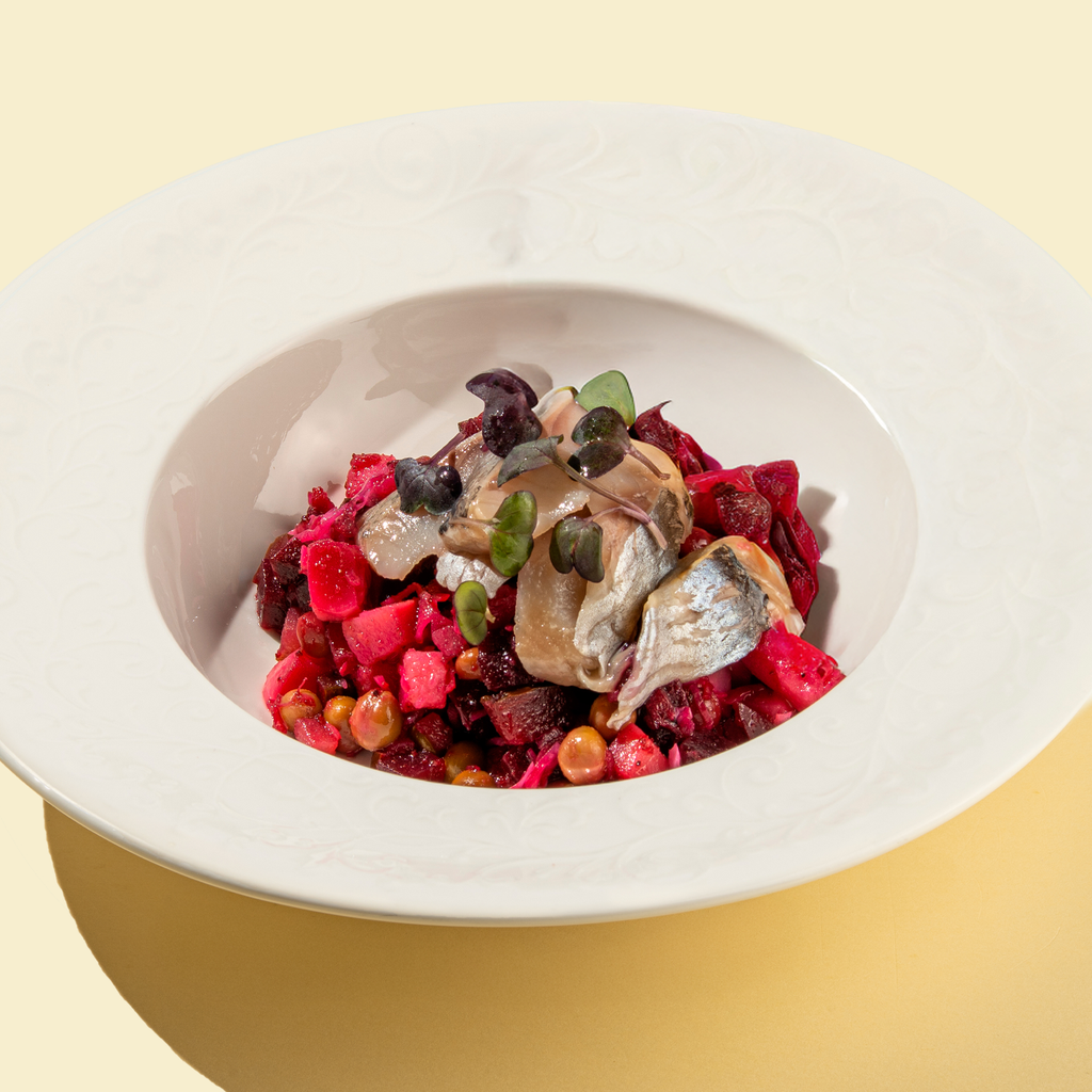 Салат Винегрет с сельдью