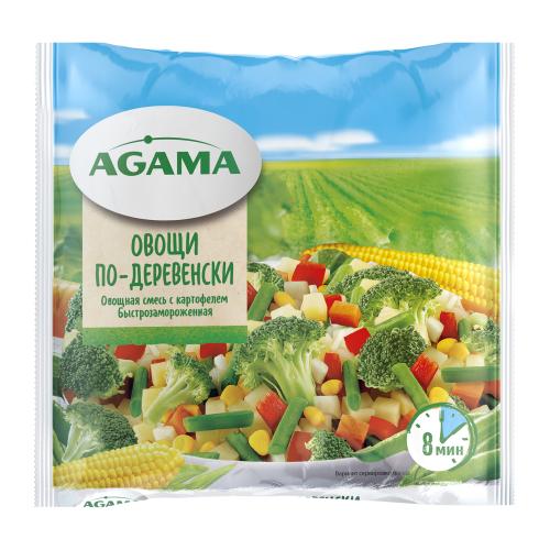 Овощи по-деревенски Agama с картофелем быстрозамороженные 400г
