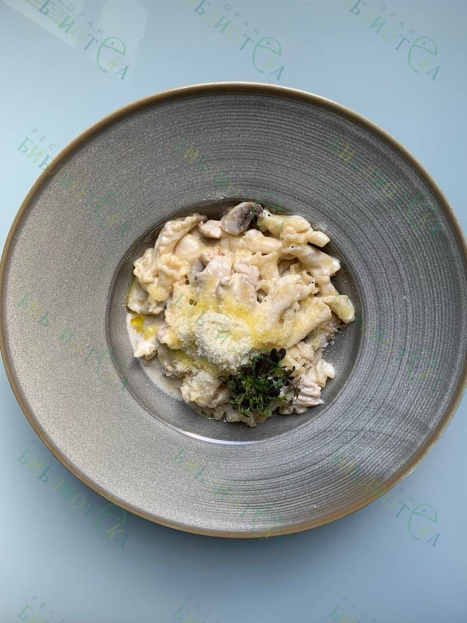 Кампанелле с индейкой и грибами