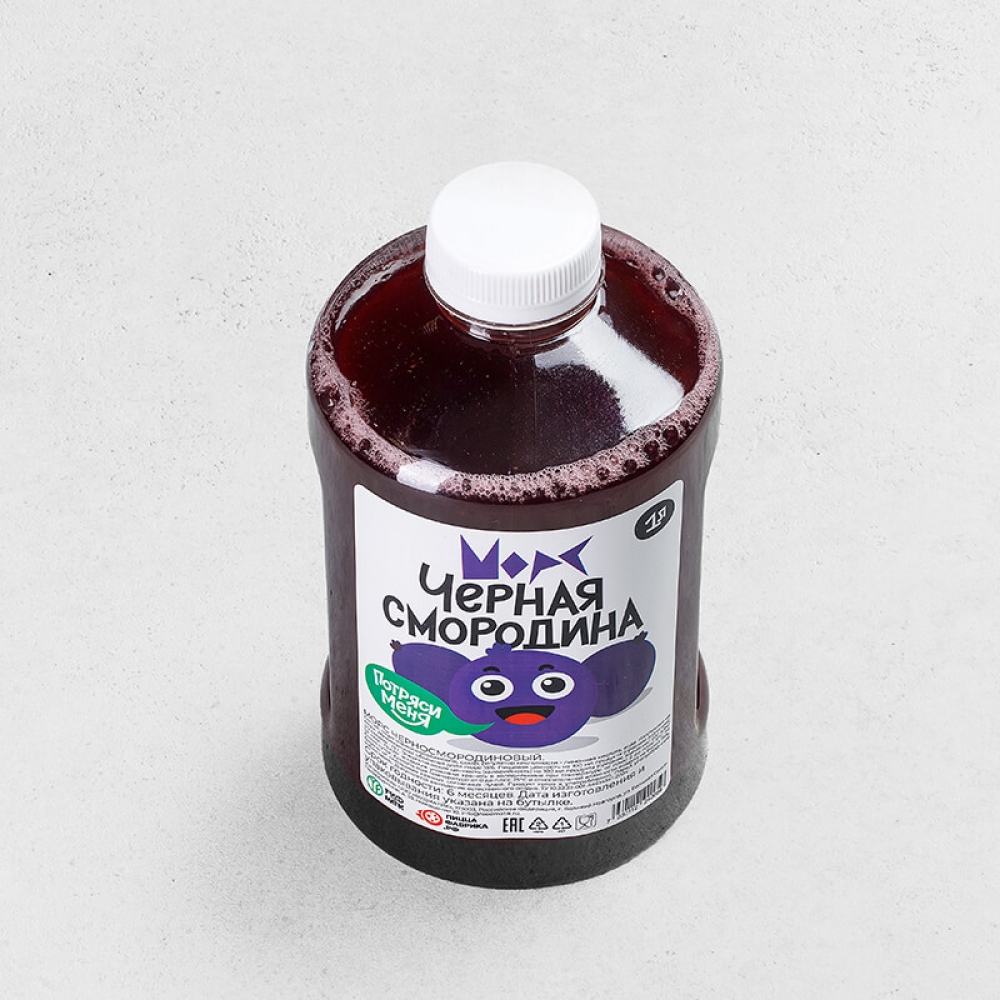 Морс из чёрной смородины 1л