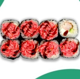 Запеченный ролл с креветкой