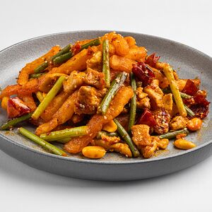 Картофель фри с мясом