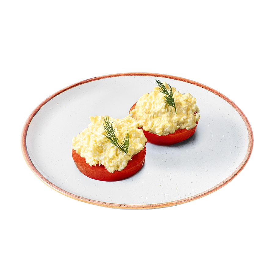 Помидоры под сырной шапкой