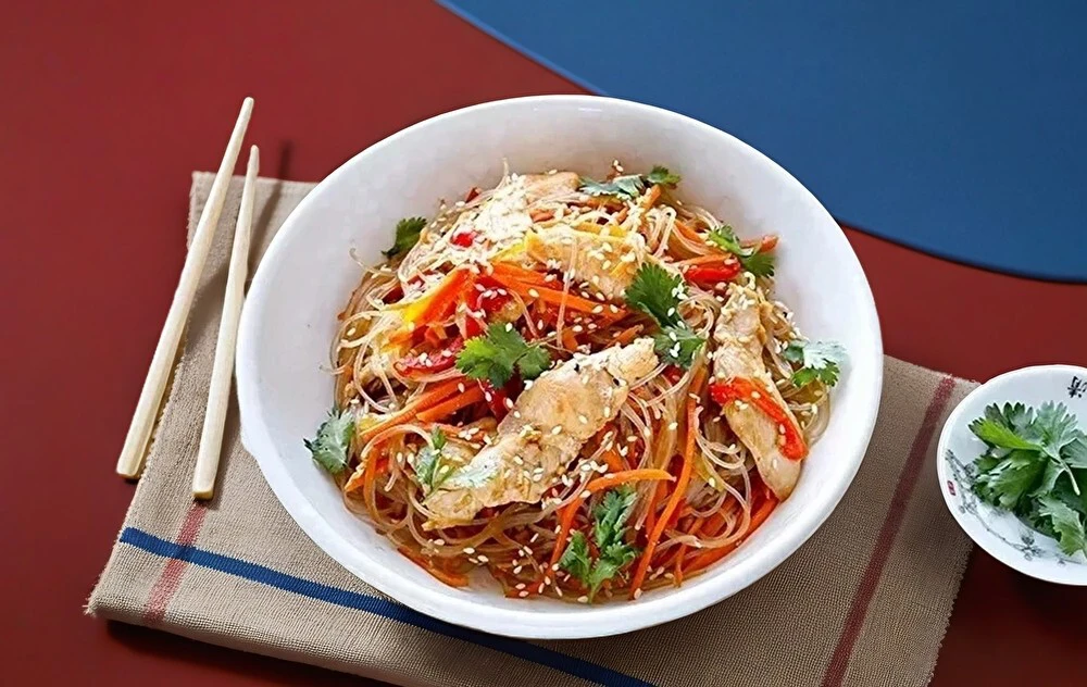 Фунчоза с курицей