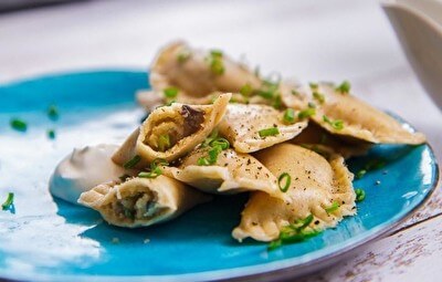 Вареники с картофелем и грибами