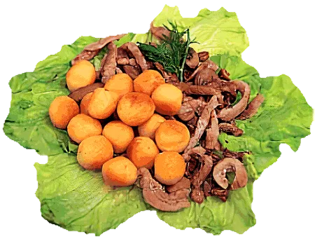 Шарики картофельные со свининой