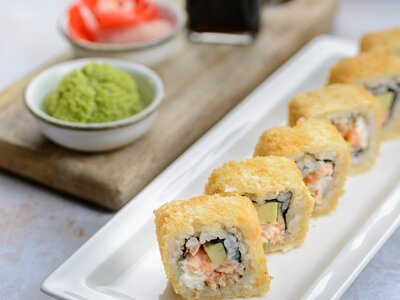 Сяке темпура