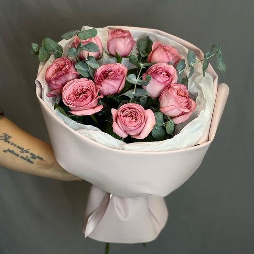 Букет c пионовидных розами PINK XPRESSION