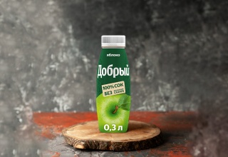 Сок Добрый яблочный 0,3 л