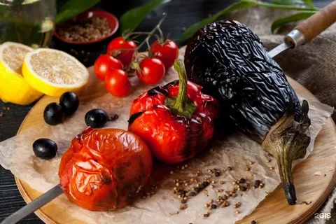 Овощной шашлык