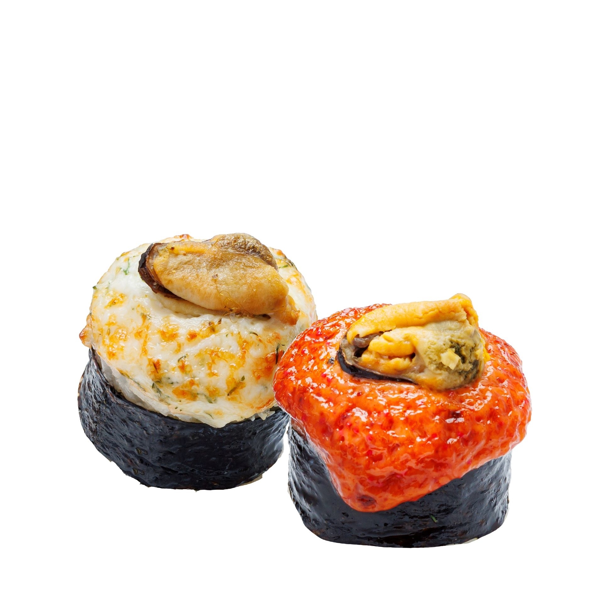 Запеченный с мидиями