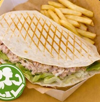 Тортилья с тунцом и овощами