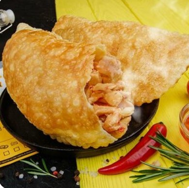 Чебурек с курицей по-азиатски