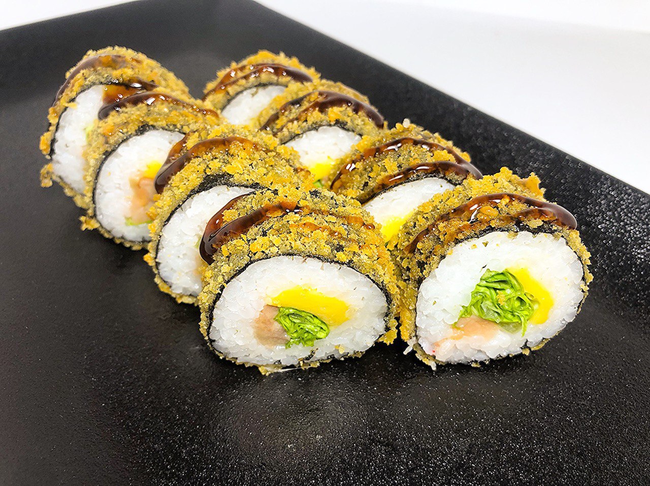 Ролл темпура с лососем