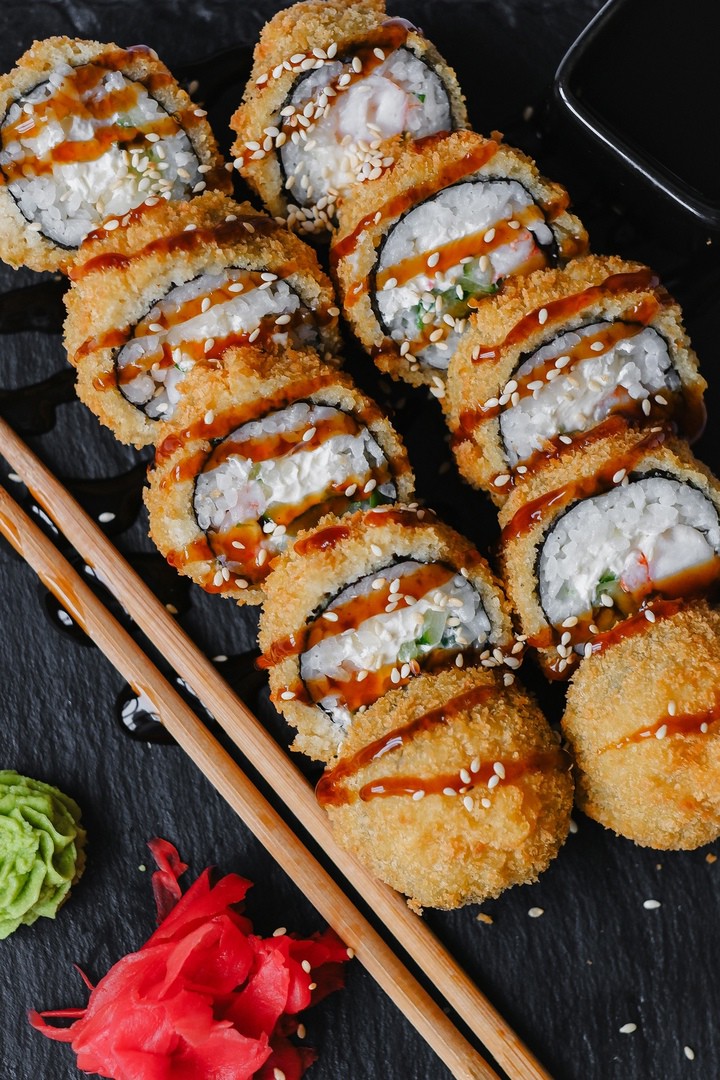 Эби темпура.