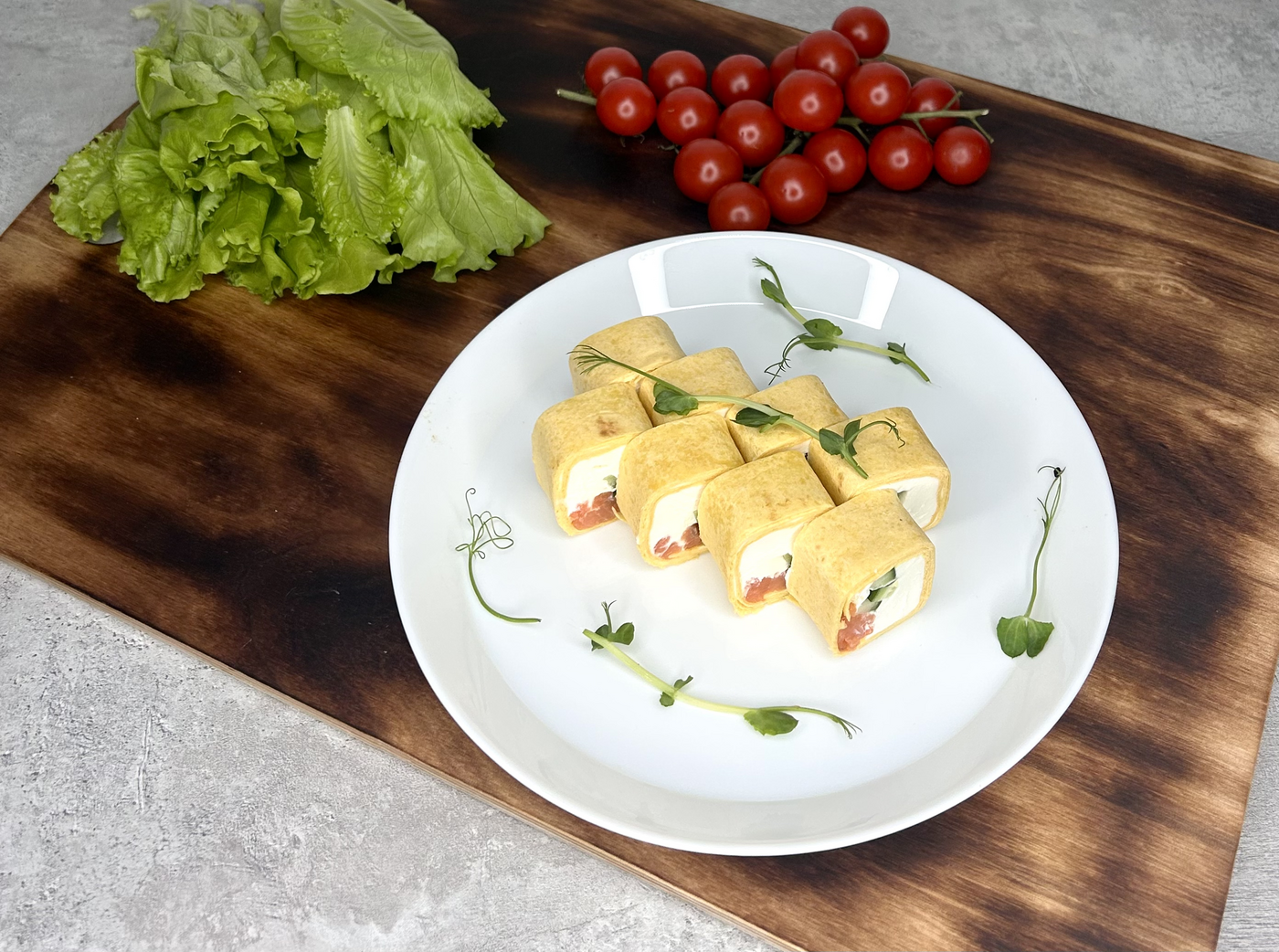 Тортилья с лососем