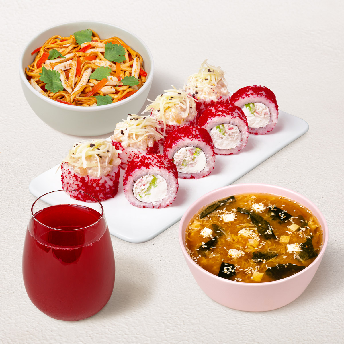 Бизнес-ланч Пикантный L с клюквенным морсом