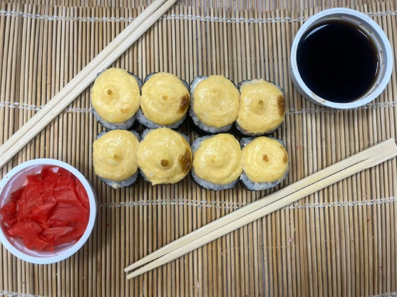 Запеченный с курицей
