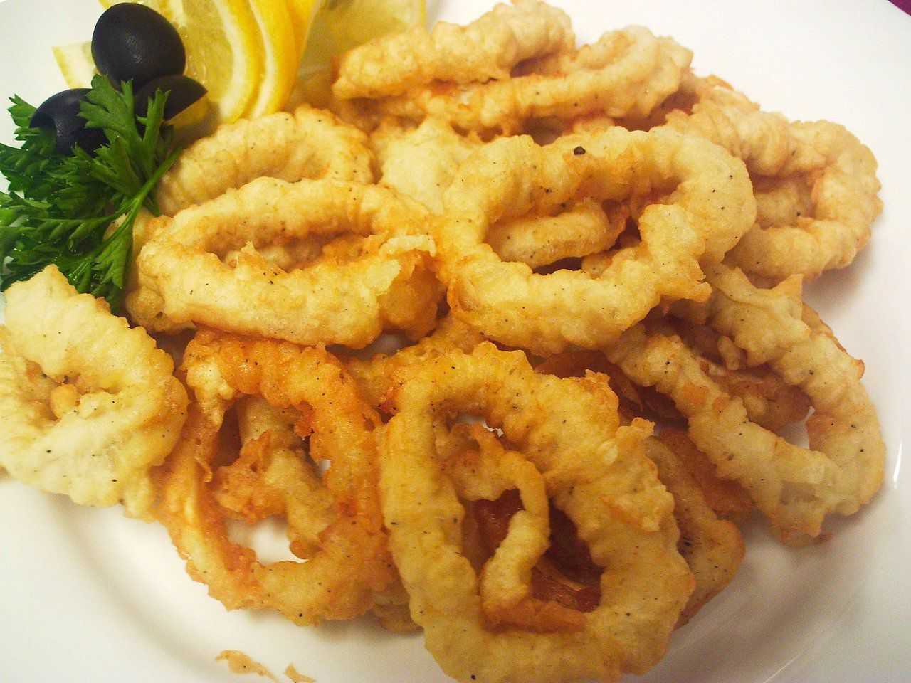 Луковые кольца в панировке,кляре
