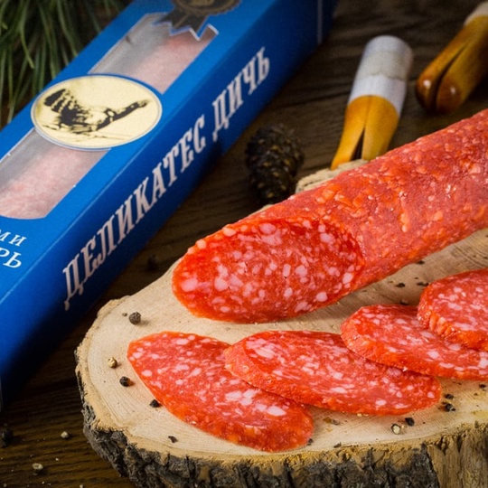 Колбаса, салями из мяса Глухаря ск