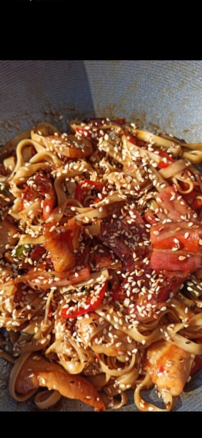 WOK Курица бекон