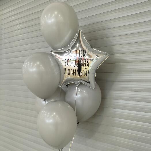 Фонтан из шариков "Для него"