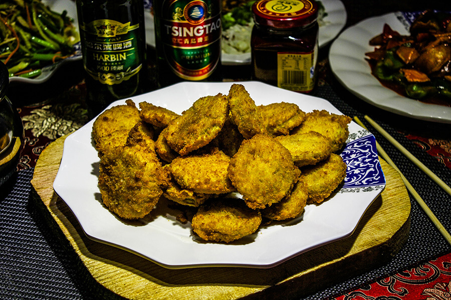 41 Баклажаны фаршированн мясом в сухарях