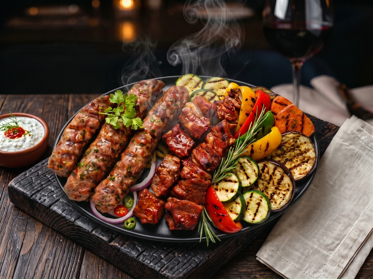 Сет мясо с оващами