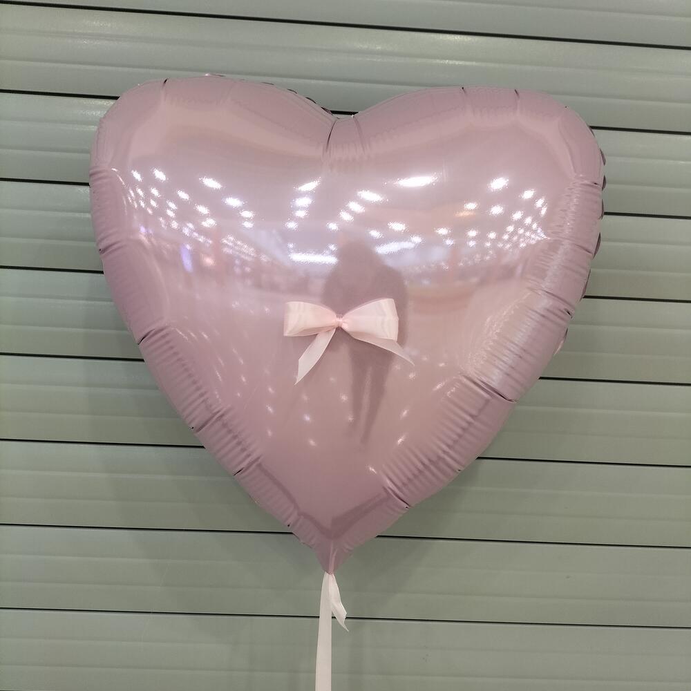 Шар сердце розовое
