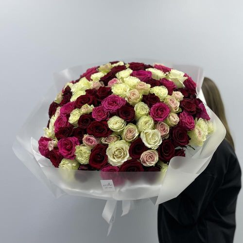 Микс из 101 розы