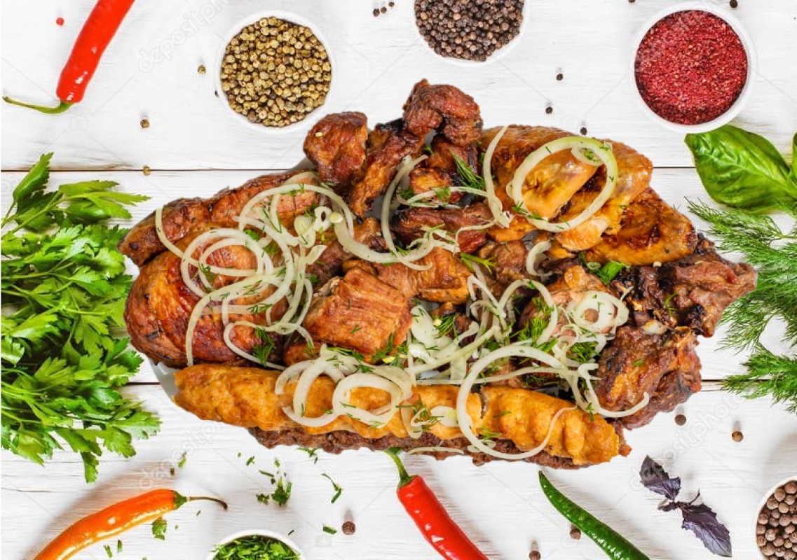 Ассорти из шашлыков большое