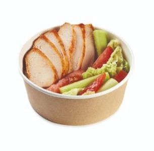 Салат Филе куриное и овощи с чесн соусом