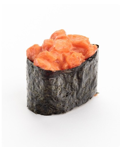 Гункан спайс с лососем