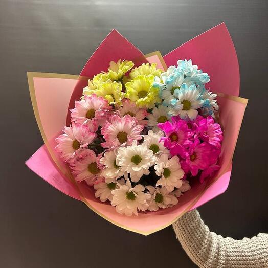 Букет из хризантем «Легкий ветерок»