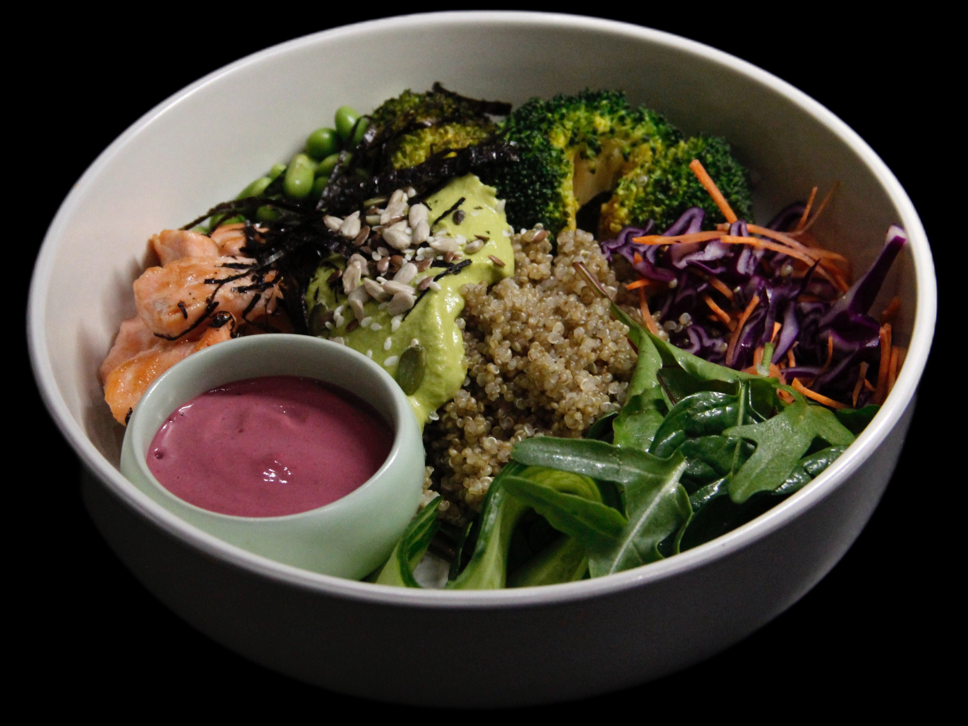 Боул с лососем 