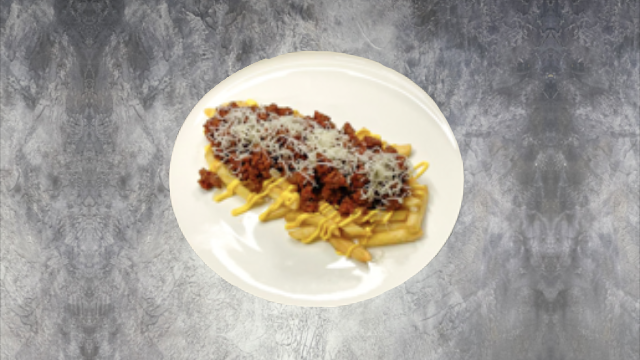 Картофель фри с говядиной