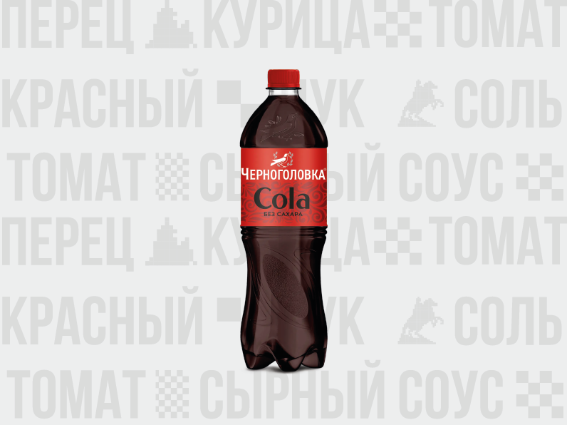 Кола без сахара Черноголовка, б/а газ, 0.5л