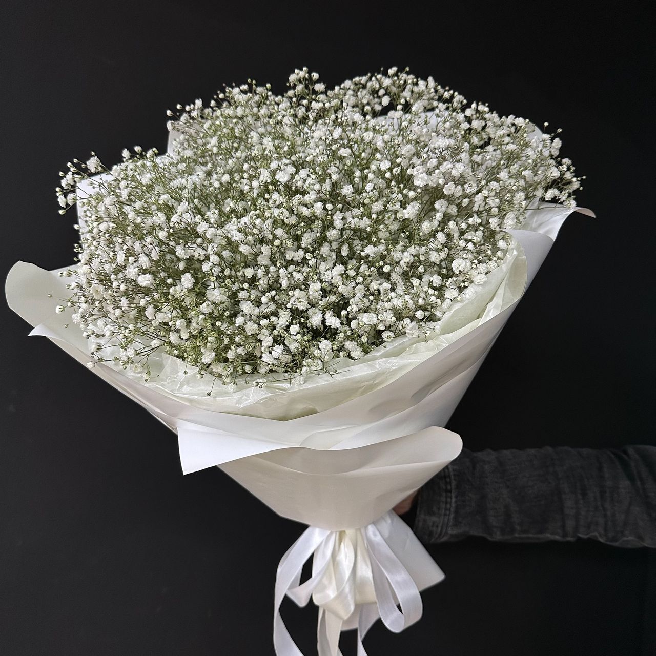 Букет из белой гипсофилы