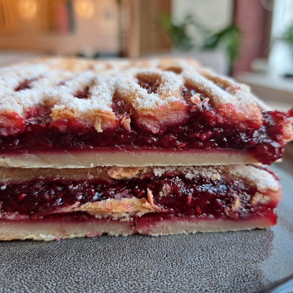 Пирог малиновый