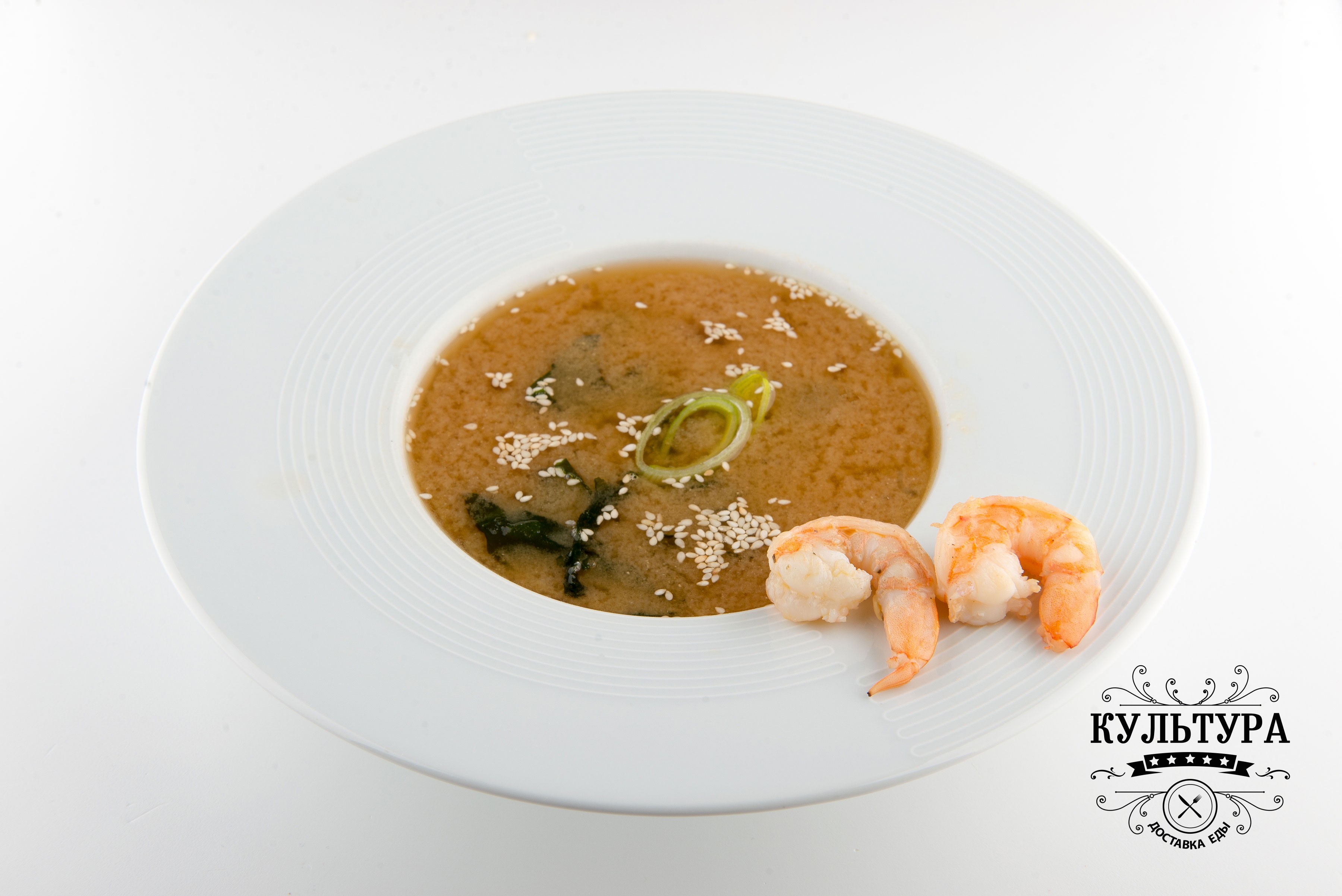 Мисо суп с лососем