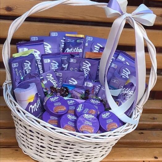 Съедобный подарок сладости милка