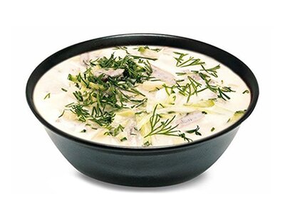 Окрошка с Копченой куриной грудкой