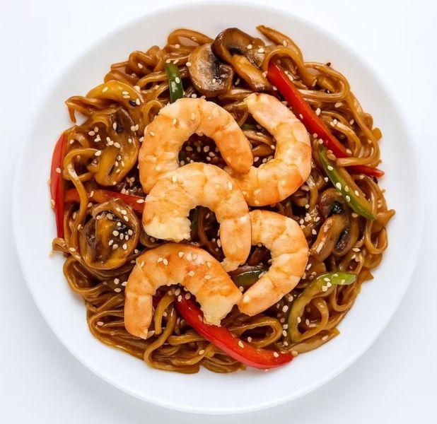 Соба с креветками