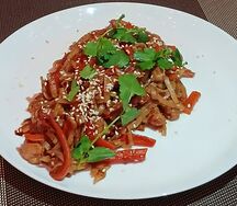 Удон с курицей