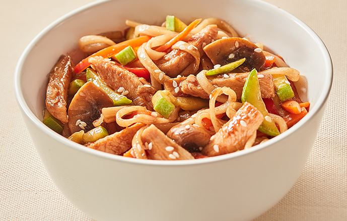 Удон с курицей